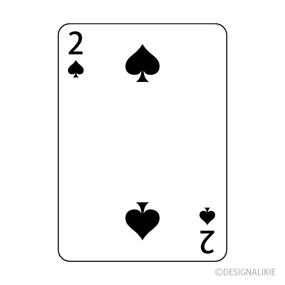 Two of Spades Playing Card