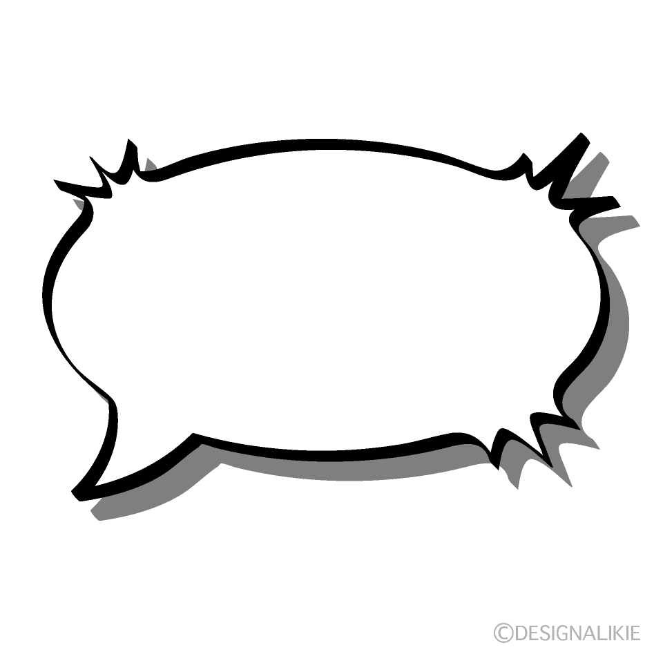 Comic Speech Bubble with Shadow