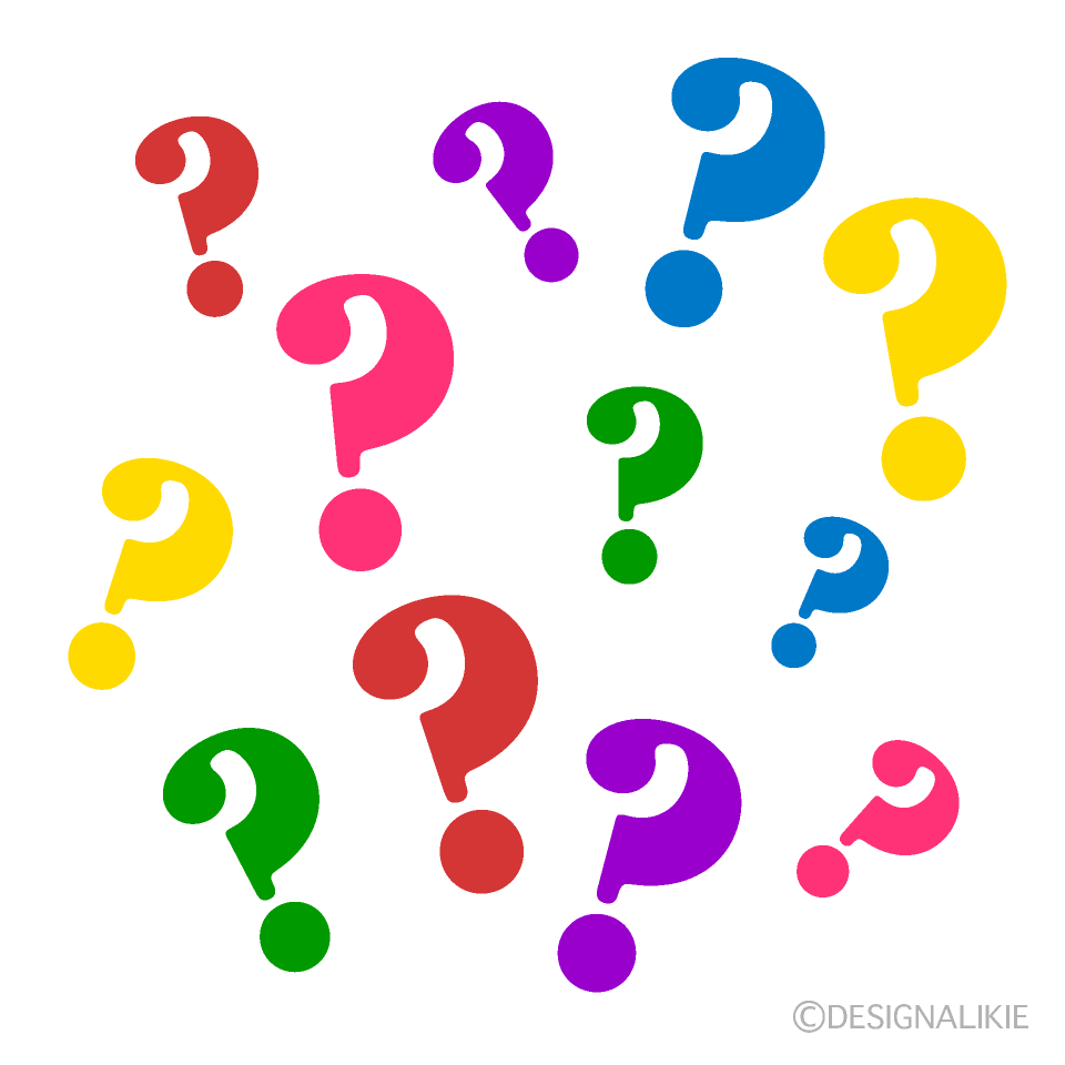 Many Colorful Question Marks