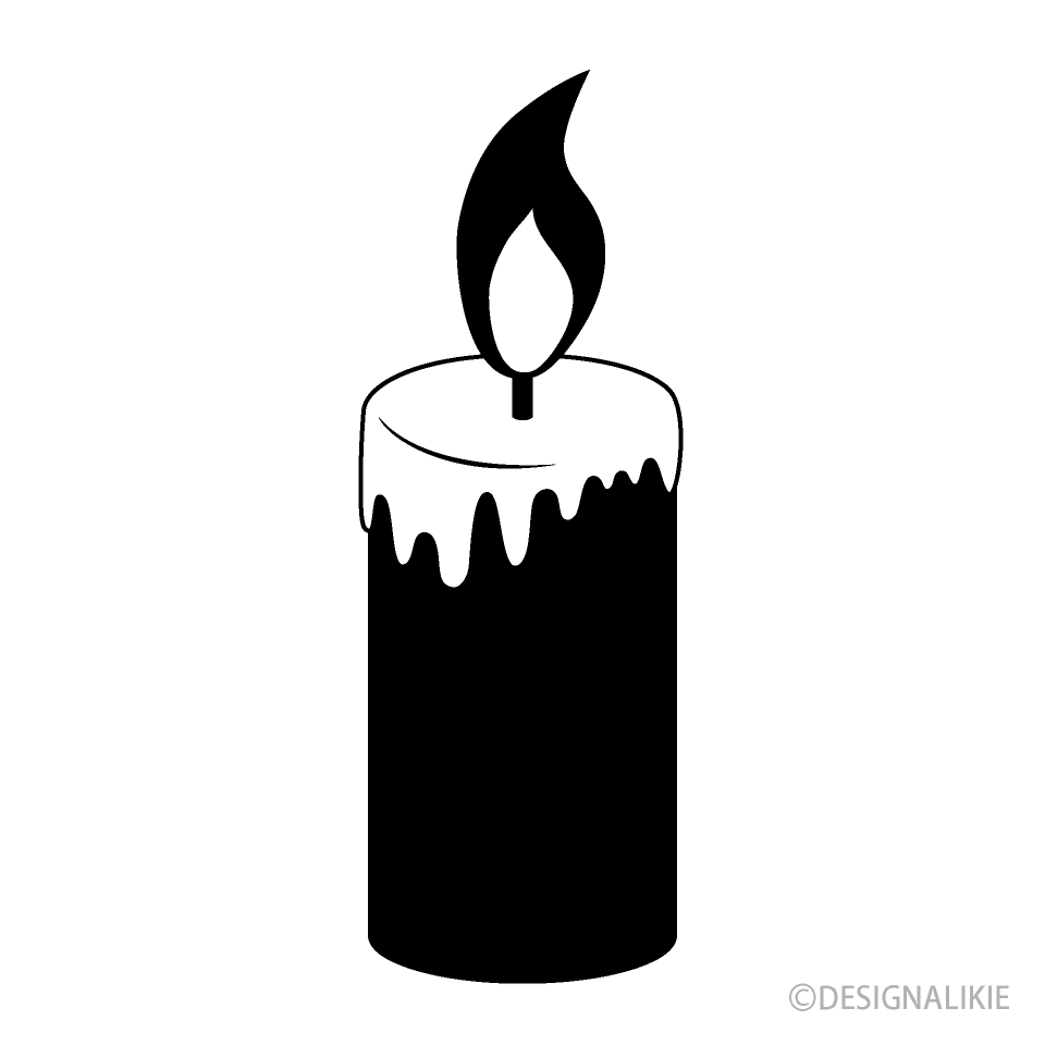 Thick Candle Silhouette