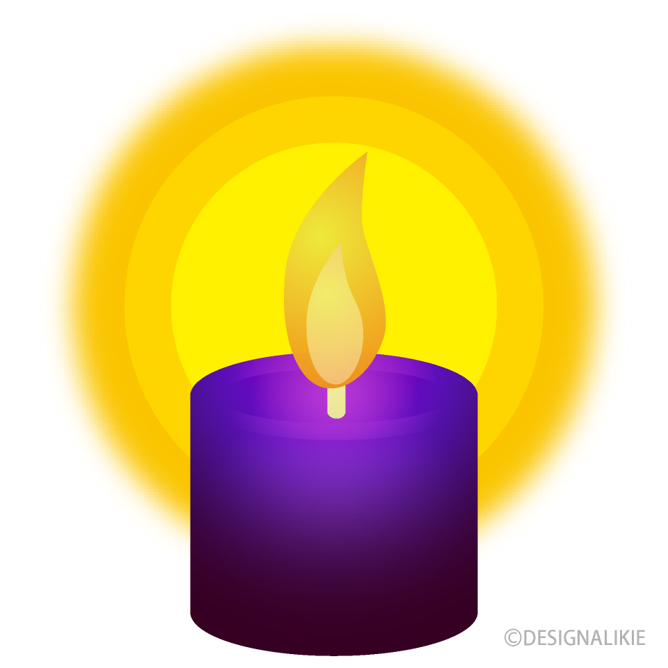 Purple Candle Light