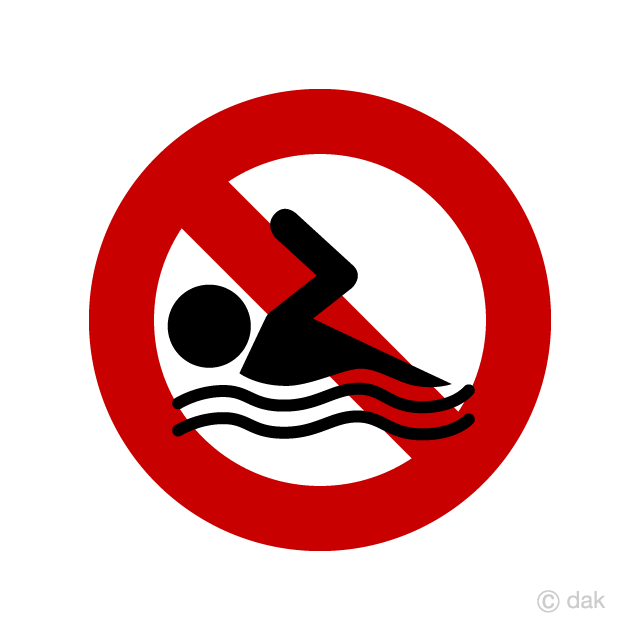 No Swimming Sigh Clip Art Free Png Image Illustoon