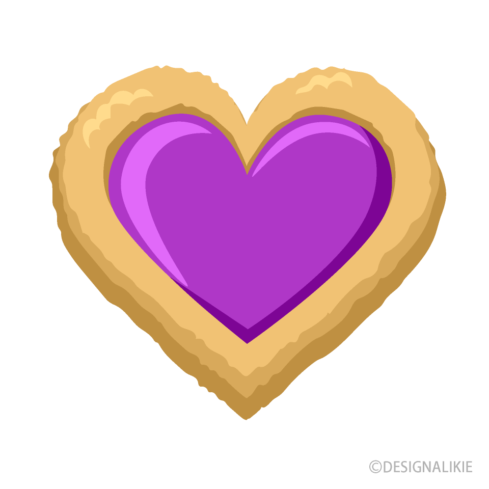 Purple Heart Cookie