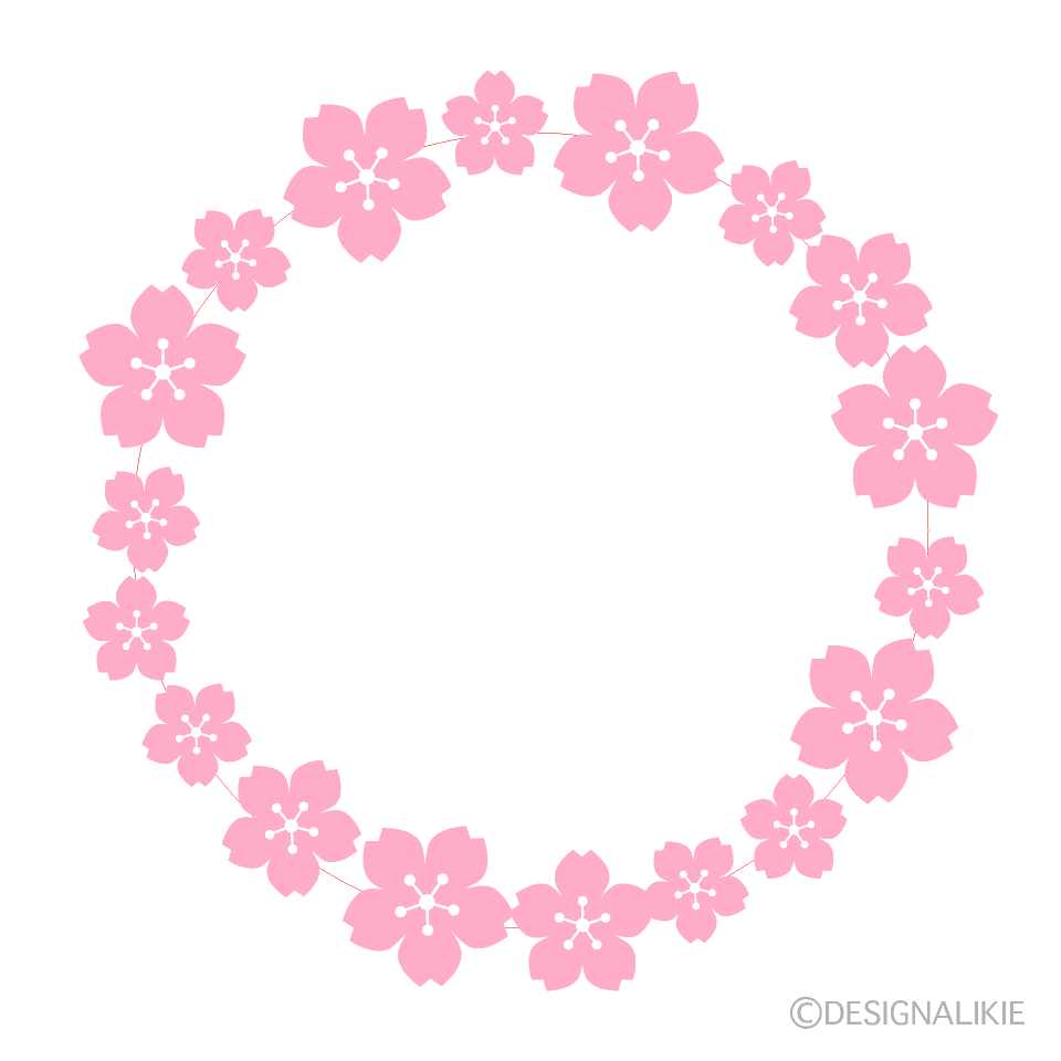 Simple Cherry Blossom Wreath