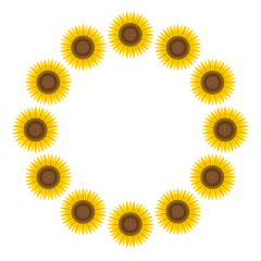Simple Sunflower Wreath