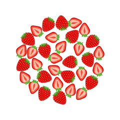 Cute Strawberry Circle
