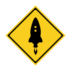 Rocket Danger Sign