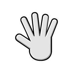 Opne Hand Symbol
