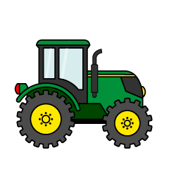 Hand Drawn cute yellow tractor illustration 11887623 PNG