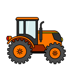 Orange Tractor