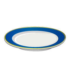 Gold-Rimmed Plate