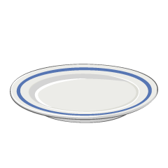 Blue Circle Plate