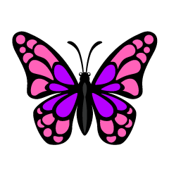 Small Pink Purple Butterfly