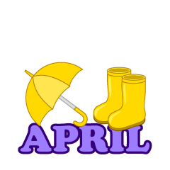 Umbrella and Boots April