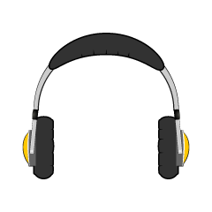 Yellow Headphone