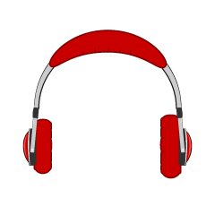 Red Headphone