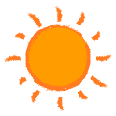 Simple Rough Orange Sun