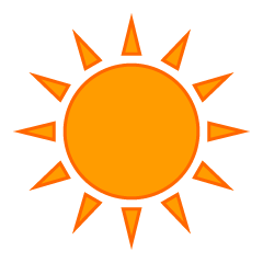Simple Orange Sun