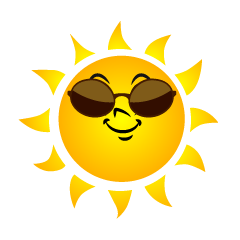 Sun with Cool Sunglasses