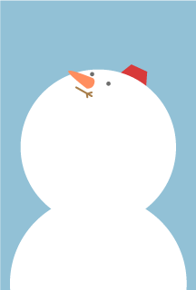 Cute gigantic snowman graphics card