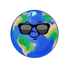 Earth with Sunglasses