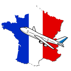 Airplane Flying with France
