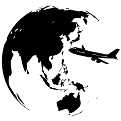 Avión Volando con el Mundo