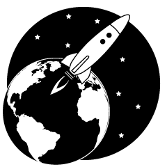 Rocket Flying with Earth