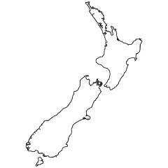 Mapa de Nueva Zelanda