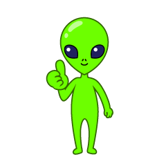 Alien Thumbs Up