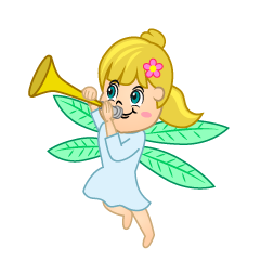 Fairy Blowing Trumpet