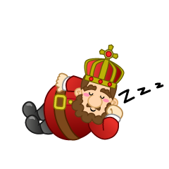 Fat King Sleeping