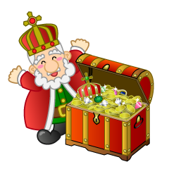 Old King with Treasure Chest