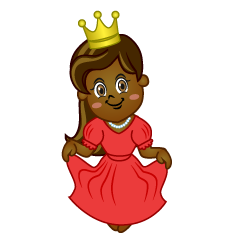 Black Princess Curtsy