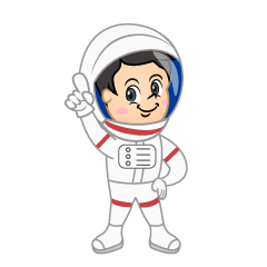 Boy Astronaut Posing