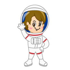 Girl Astronaut Hi