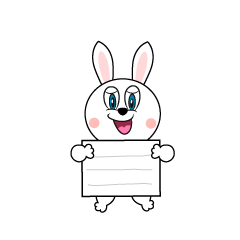 Rabbit with a Board