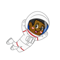 Boy Astronaut Flying