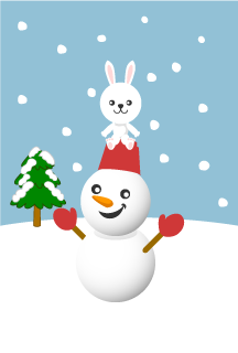 Snowman and Rabbit Graphics card