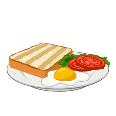Desayuno de Huevo y Tomate