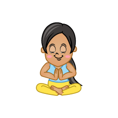 Asian Yoga Praying