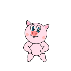 Confidently Pig