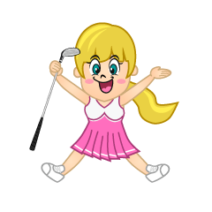 Girl Golfer Amazing
