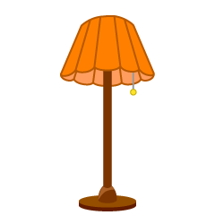 Orange Floor Lamp
