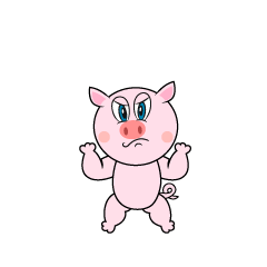 Cerdo enojado