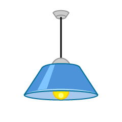 Blue Ceiling Lamp