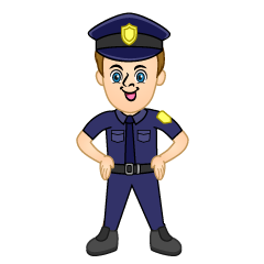 Hands-on-Hips Policeman