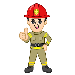 Thumbs Up Firefighter