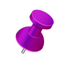 Purple Pushpin