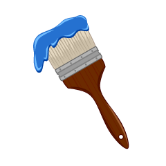 Blue Paintbrush
